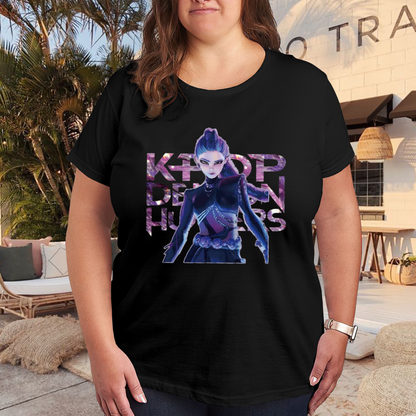 Kpop Demon Hunter Anime Dark Plus Size Women¡¯s T-Shirt