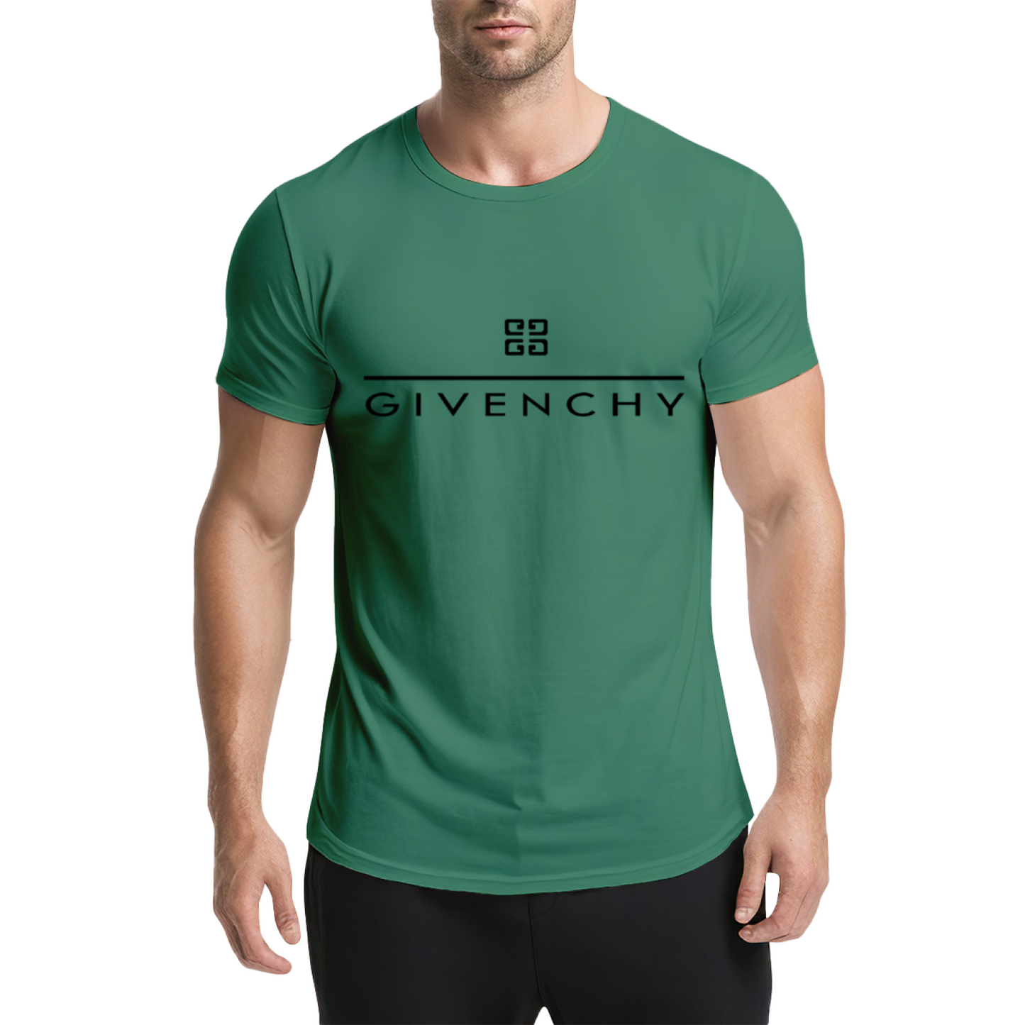 Luxury Brand GIVENCHY Minimal Logo Fashion Tee
