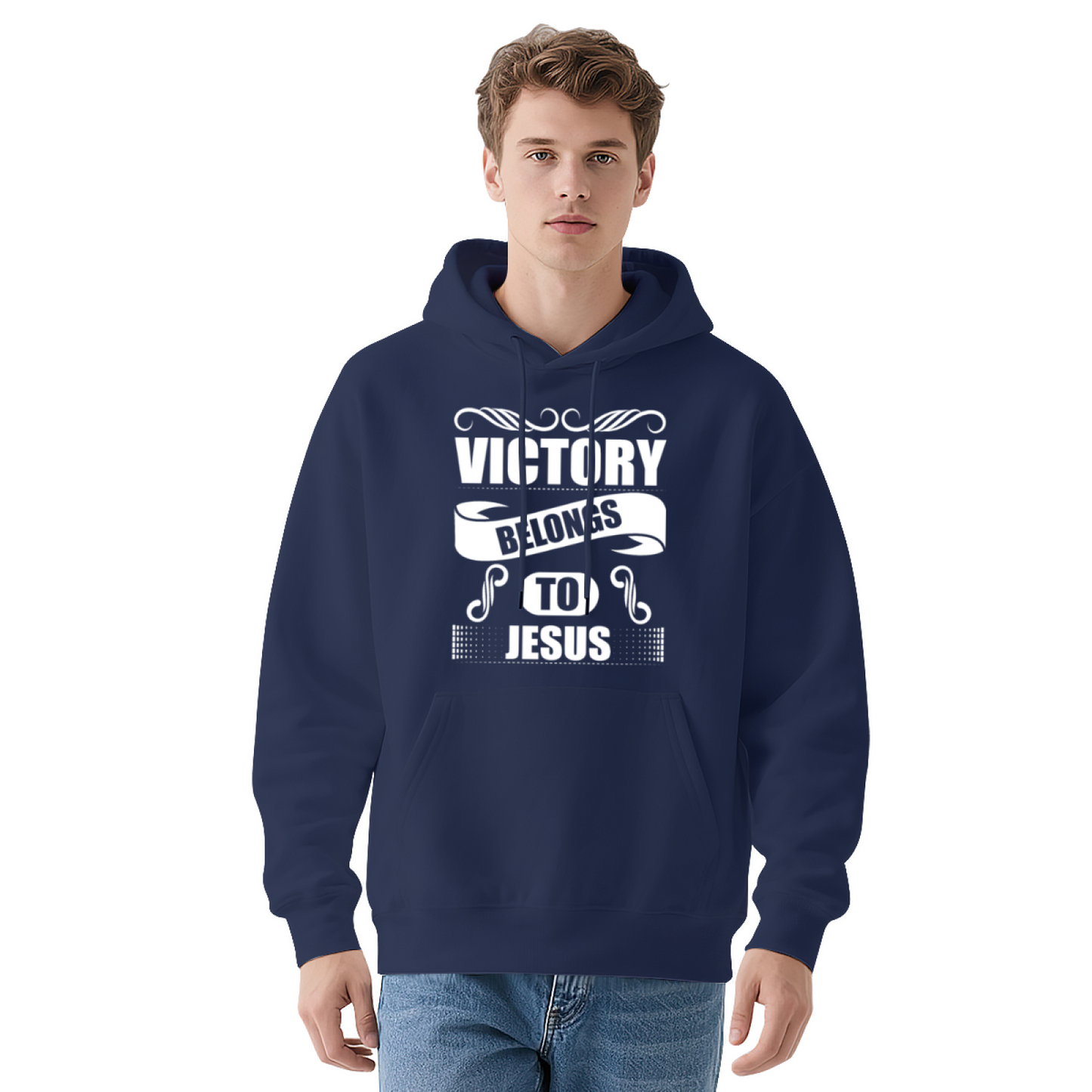 Victory Belongs To Jesus Faith Hoodie, Soft Religious Daily Wear