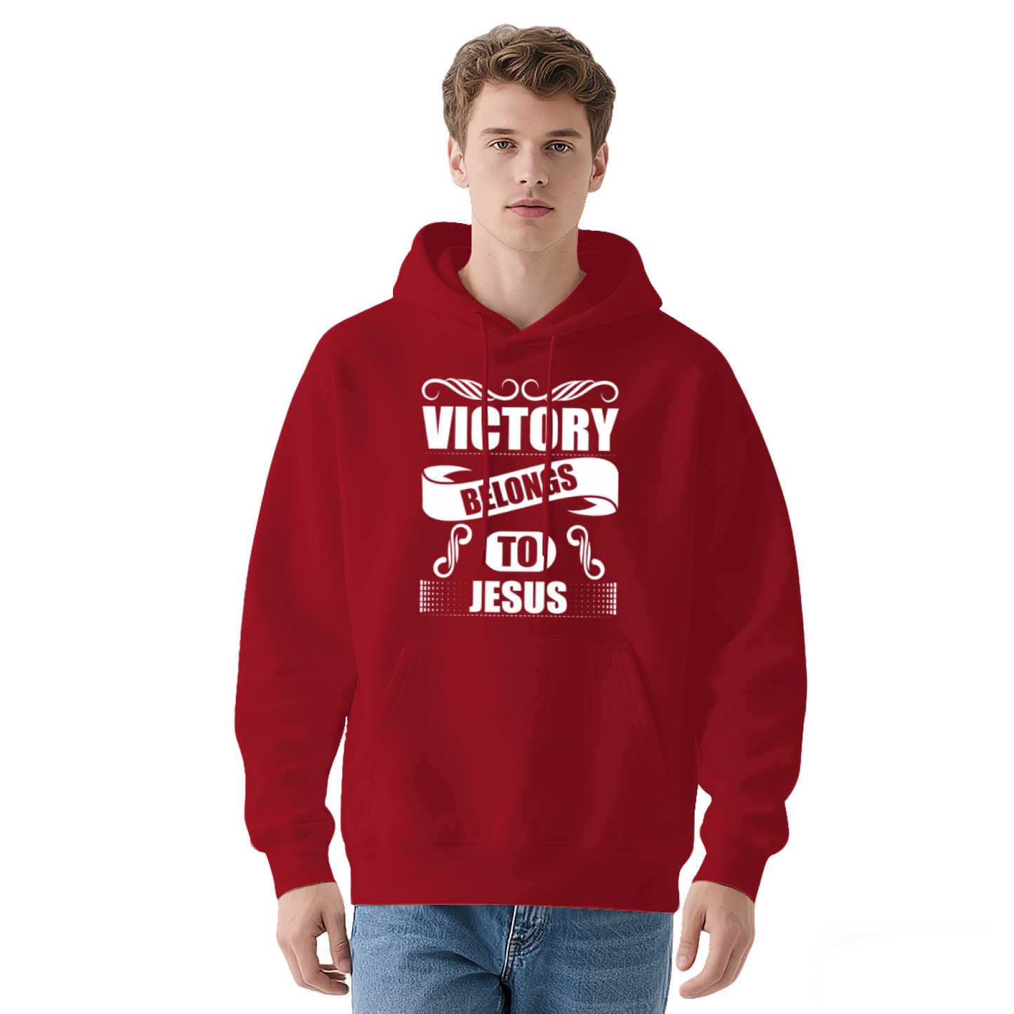 Victory Belongs To Jesus Faith Hoodie, Soft Religious Daily Wear