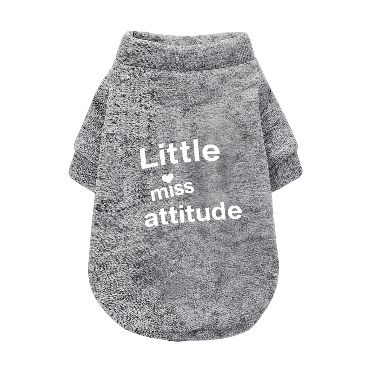 Little Miss Attitude Heart Print Sassy Girl Puppy Cardigan Sweater