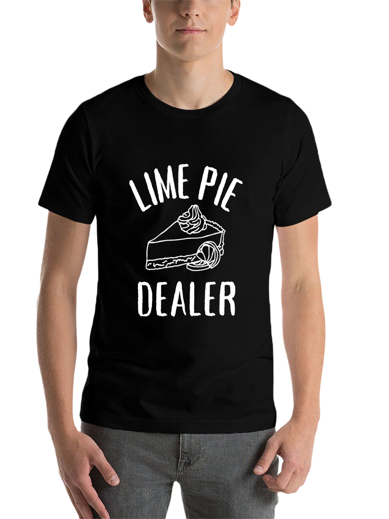 Lime Pie Dealer Graphic T-Shirt - Quirky Foodie Tee
