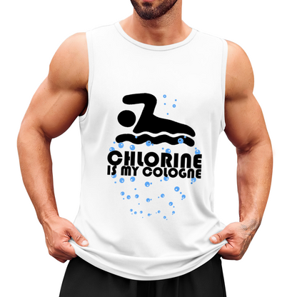 Chlorine Is My Cologne Swimmer Funny Sports Sleeveless Top