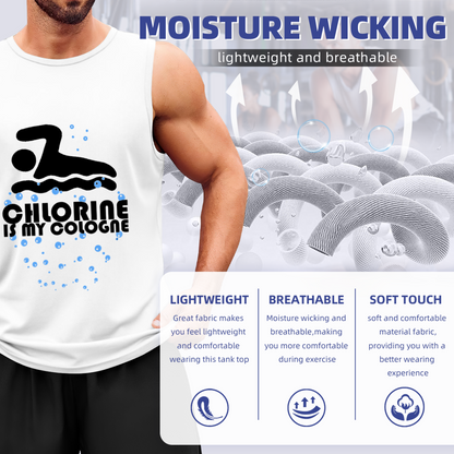 Chlorine Is My Cologne Swimmer Funny Sports Sleeveless Top