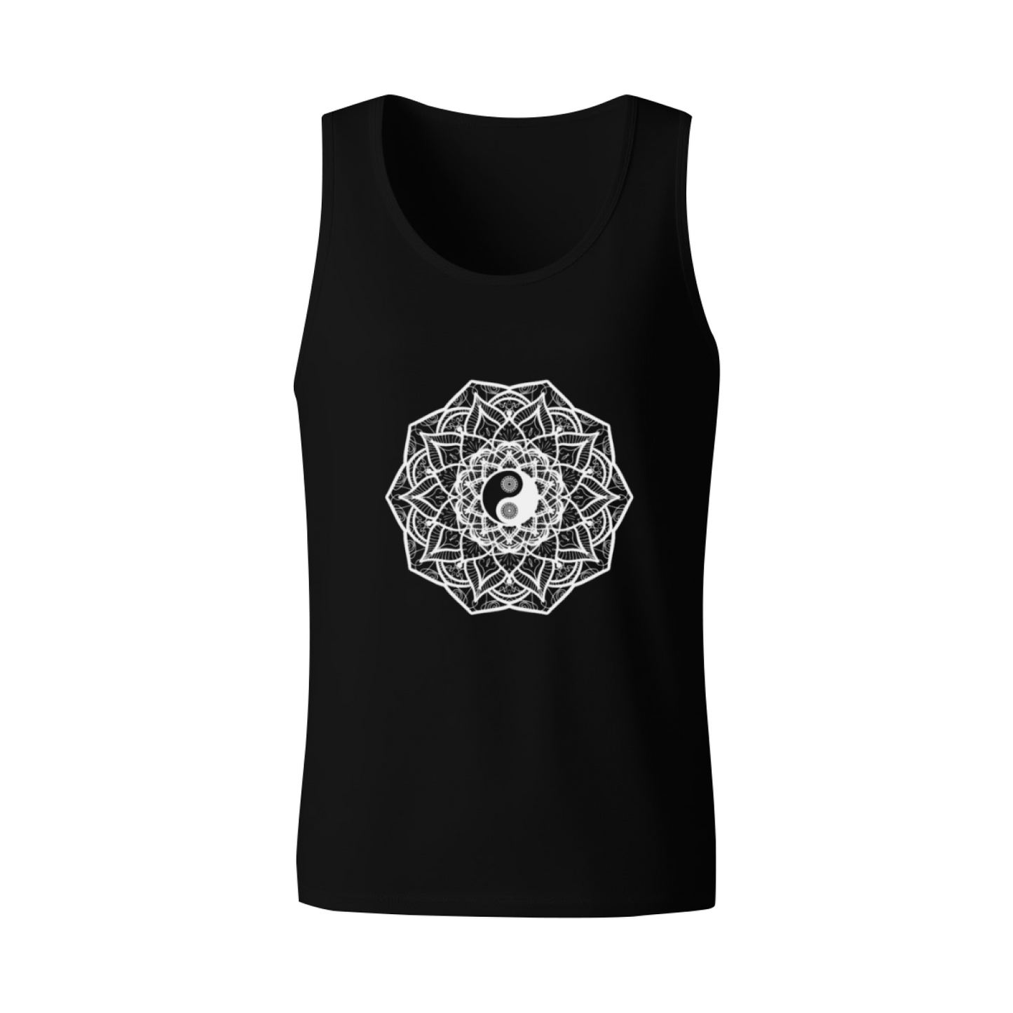 Mandala Yin Yang Spiritual Meditation Sleeveless Tank