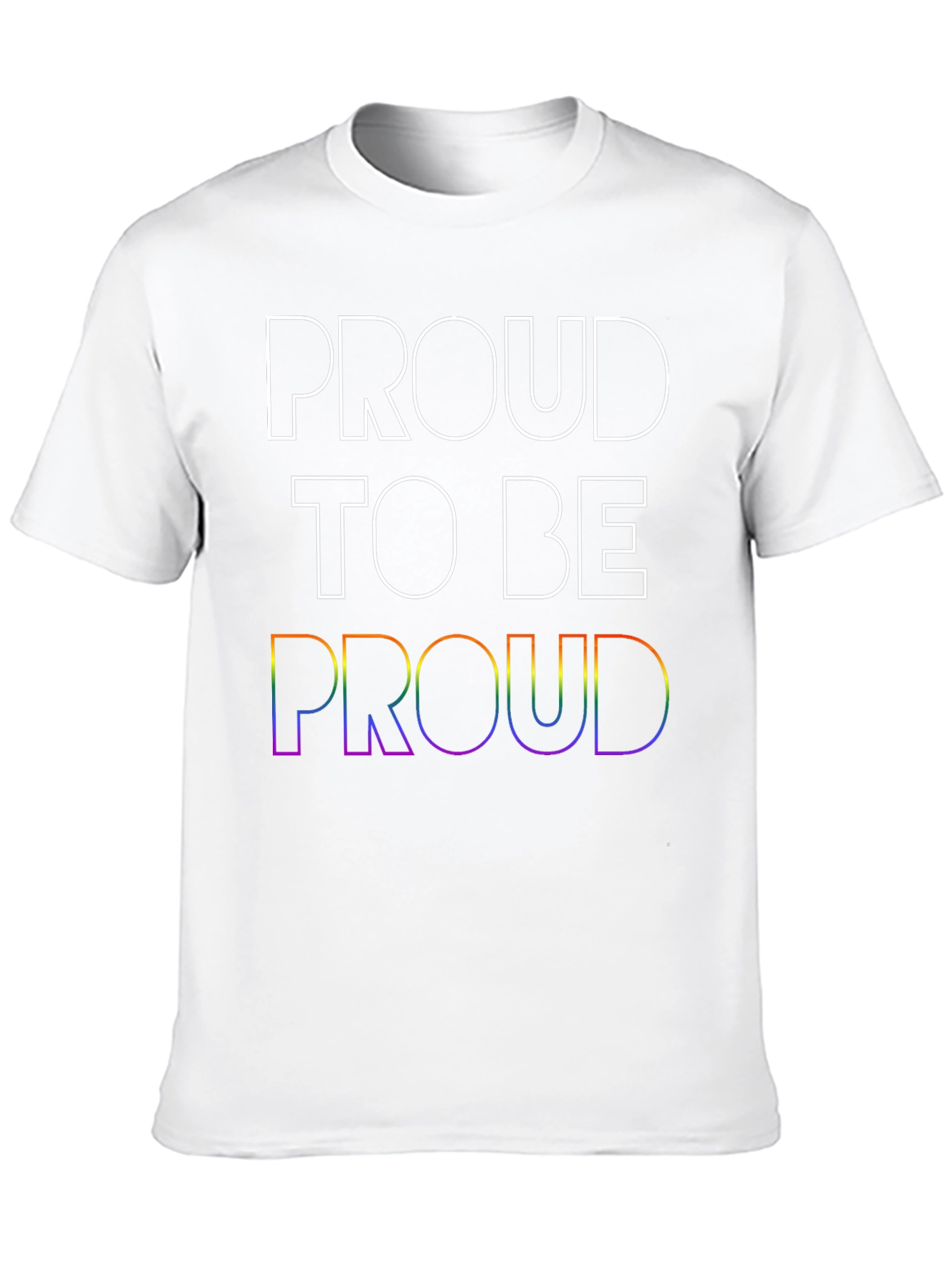 Proud LGBTQ+ T-Shirt - Rainbow Pride Design