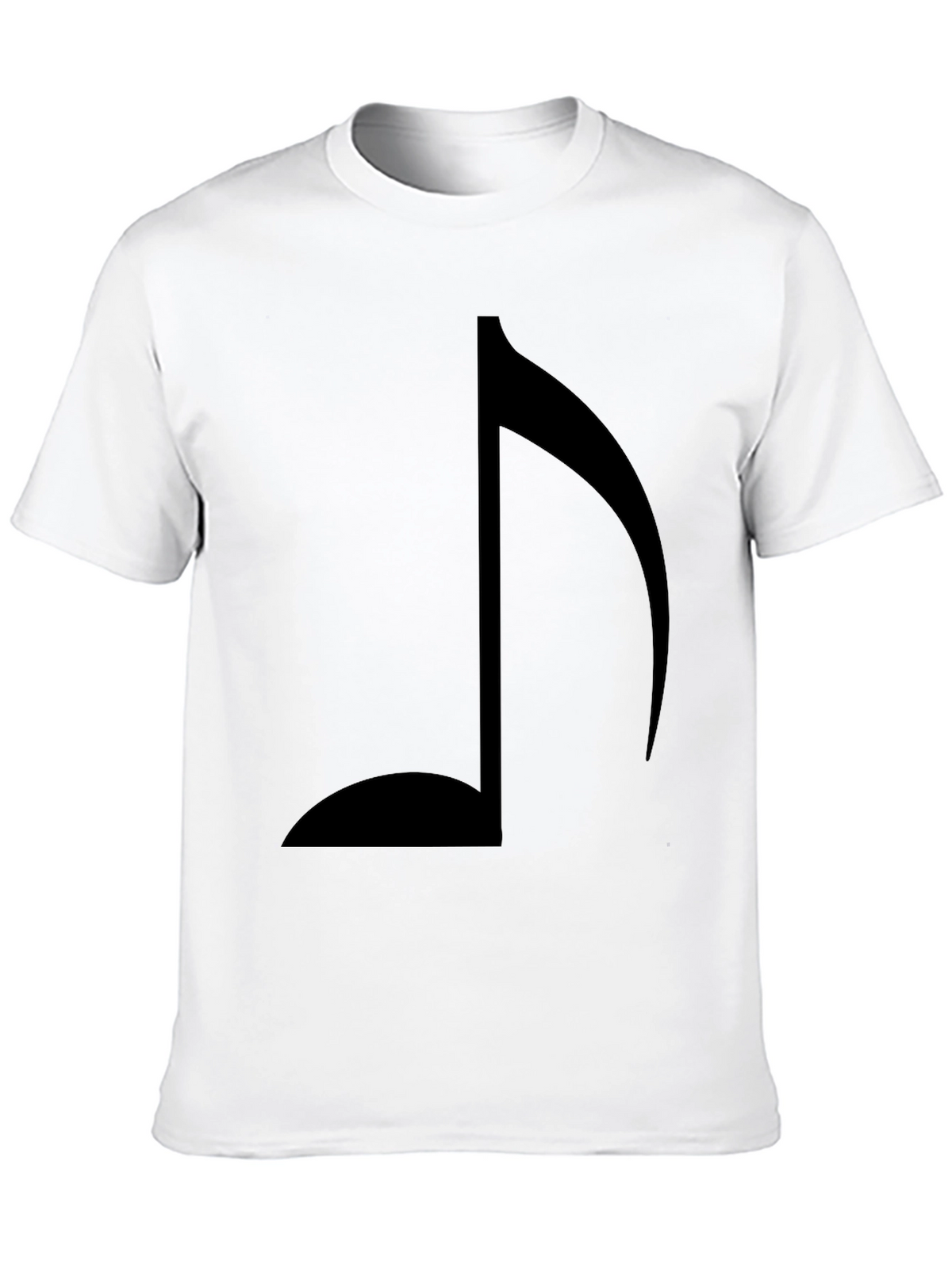 Musical Note Graphic Tee - Stylish Black T-Shirt