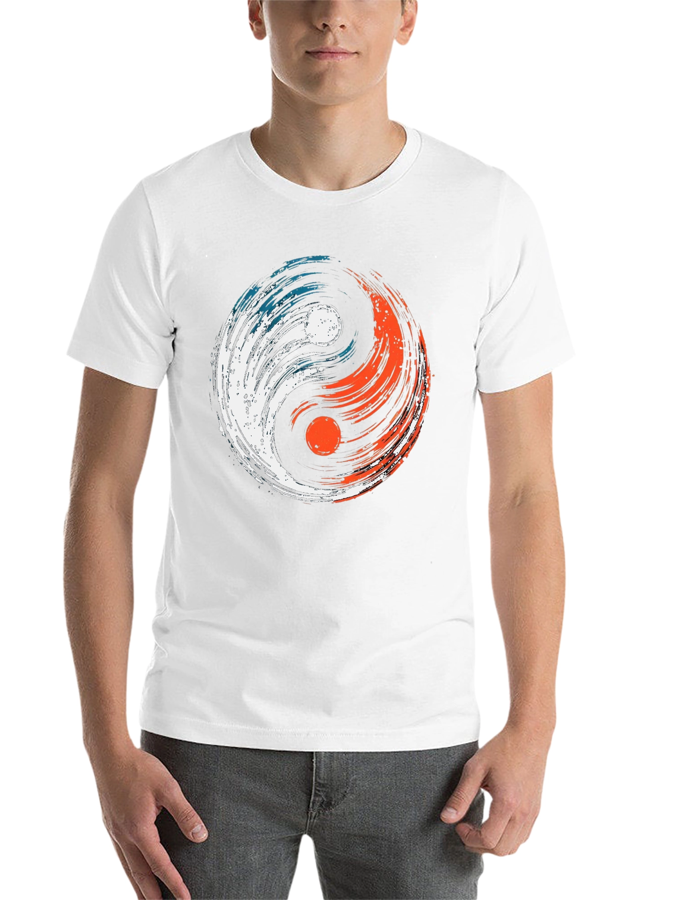 Yin Yang Balance Tee - Stylish Graphic T-Shirt