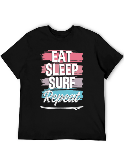Eat Sleep Surf Repeat Graphic Tee