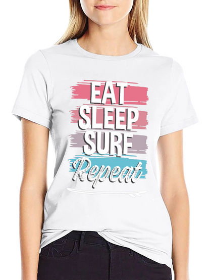 Eat Sleep Surf Repeat Graphic Tee