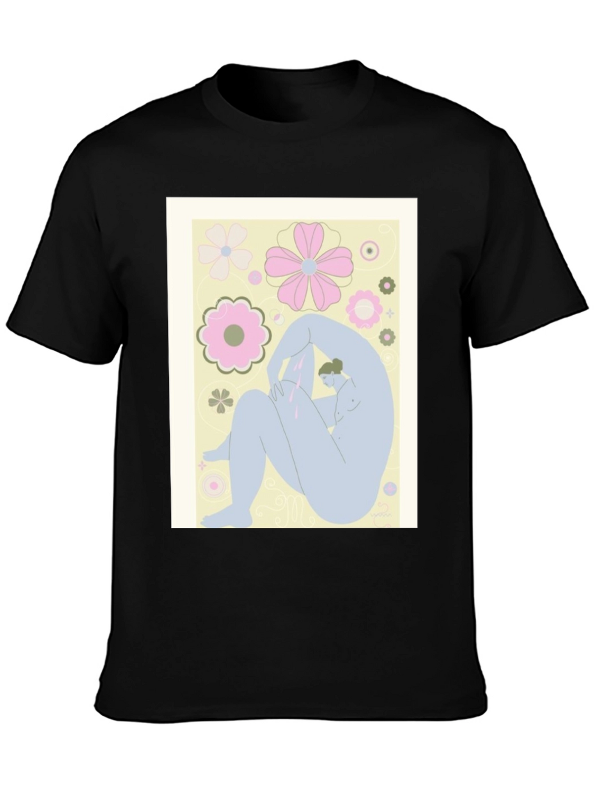 Abstract Art Tee - Black Graphic T-Shirt