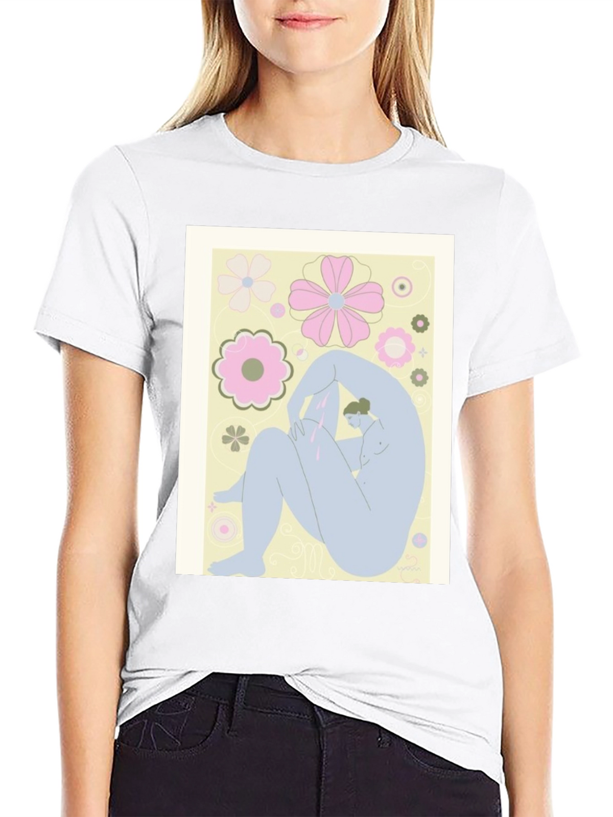 Abstract Art Tee - Black Graphic T-Shirt