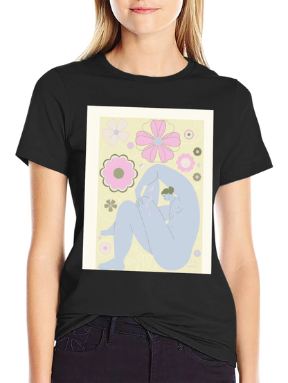 Abstract Art Tee - Black Graphic T-Shirt