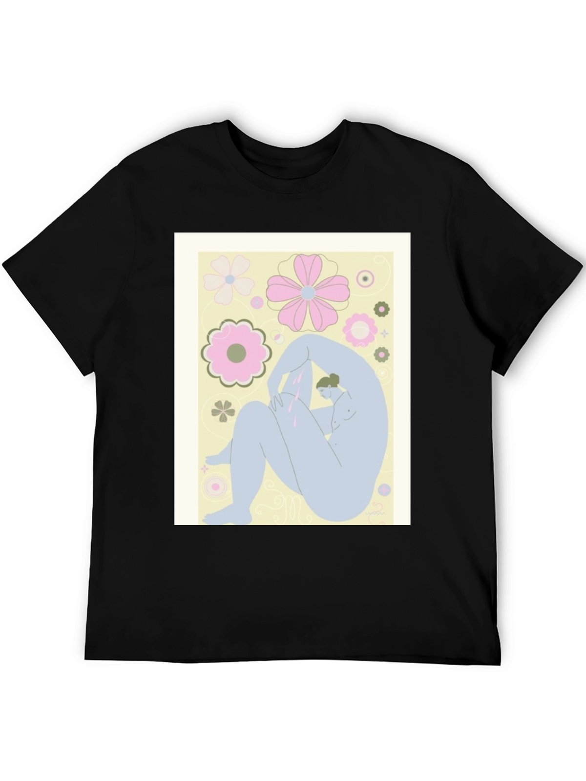 Abstract Art Tee - Black Graphic T-Shirt