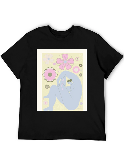Abstract Art Tee - Black Graphic T-Shirt
