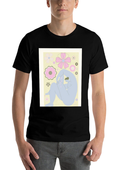 Abstract Art Tee - Black Graphic T-Shirt