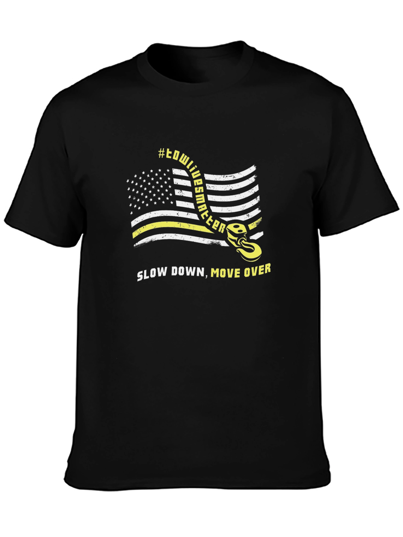 Tow Lives Matter Black Graphic Tee