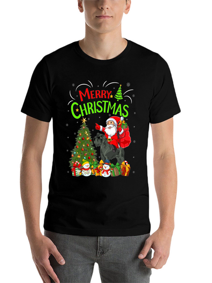 Merry Christmas Dog Santa T-Shirt