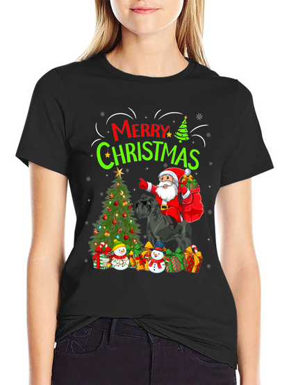 Merry Christmas Dog Santa T-Shirt