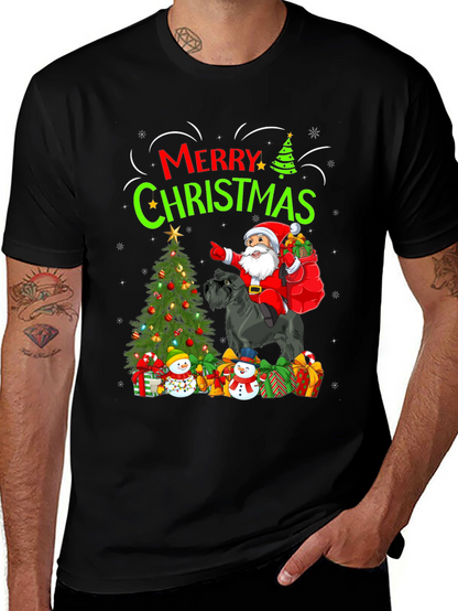 Merry Christmas Dog Santa T-Shirt
