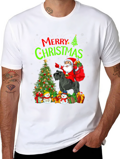 Merry Christmas Dog Santa T-Shirt