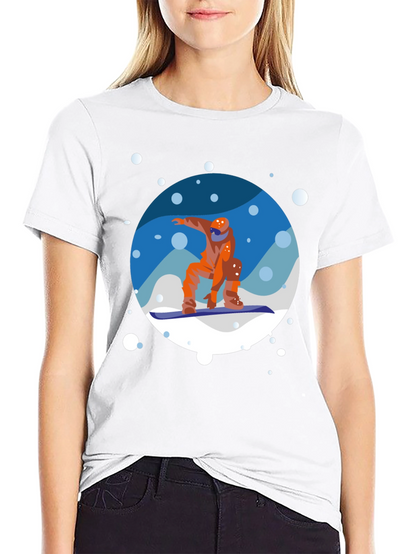 Snowboarder Graphic Tee - Cool Winter Sports Shirt