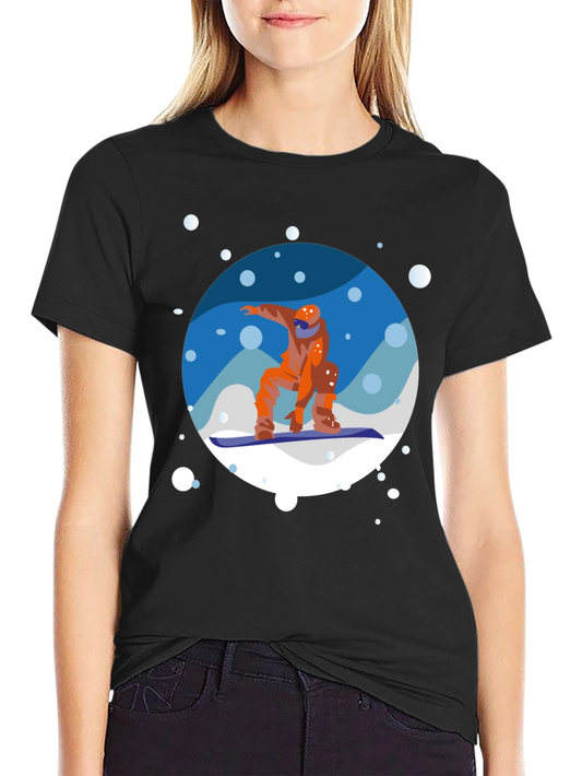 Snowboarder Graphic Tee - Cool Winter Sports Shirt