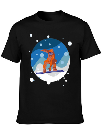 Snowboarder Graphic Tee - Cool Winter Sports Shirt