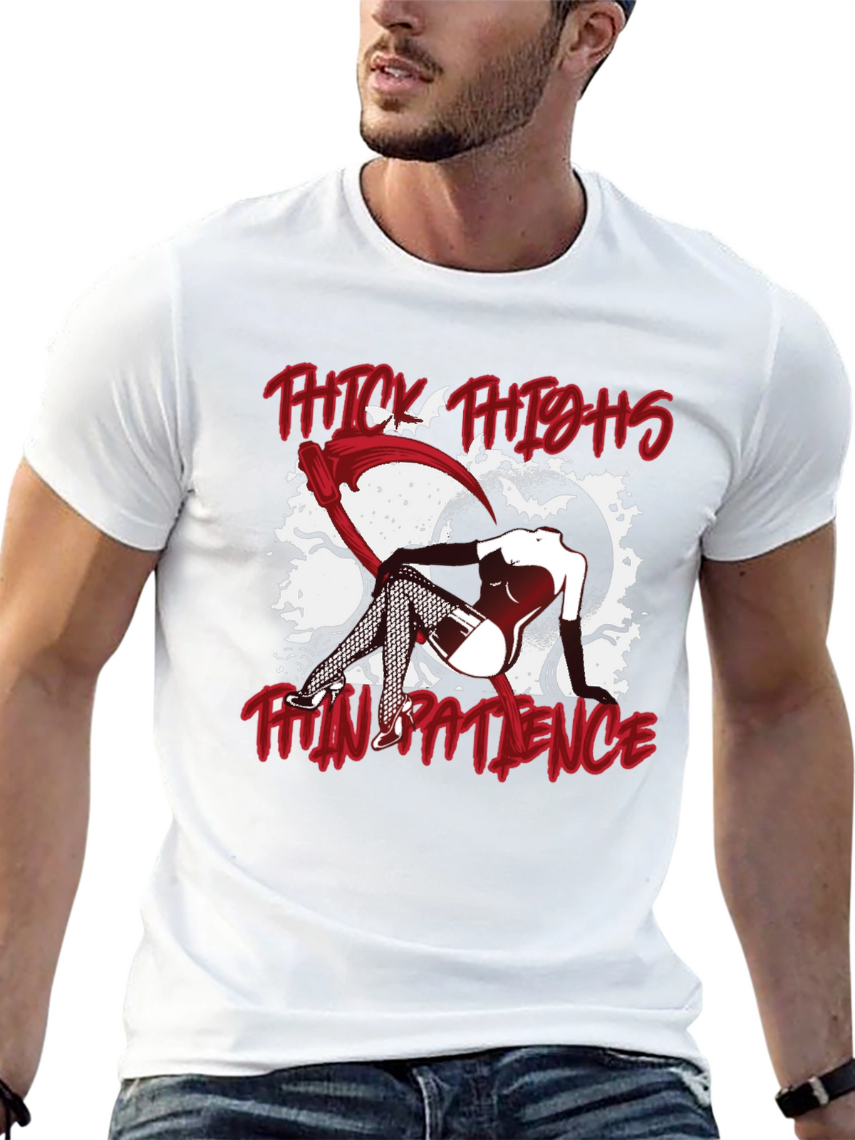 Thick Thighs Thin Patience Graphic Tee