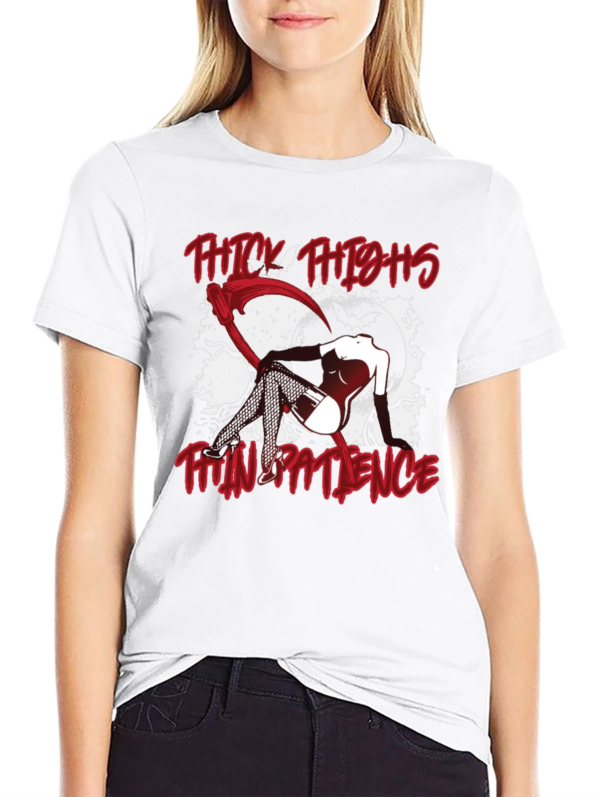 Thick Thighs Thin Patience Graphic Tee
