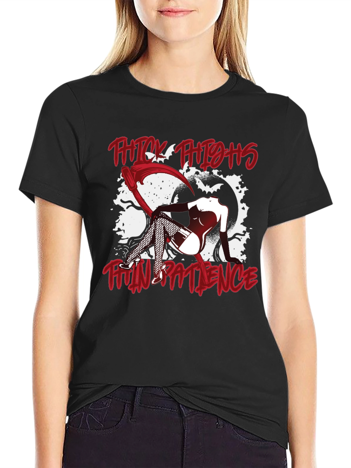 Thick Thighs Thin Patience Graphic Tee