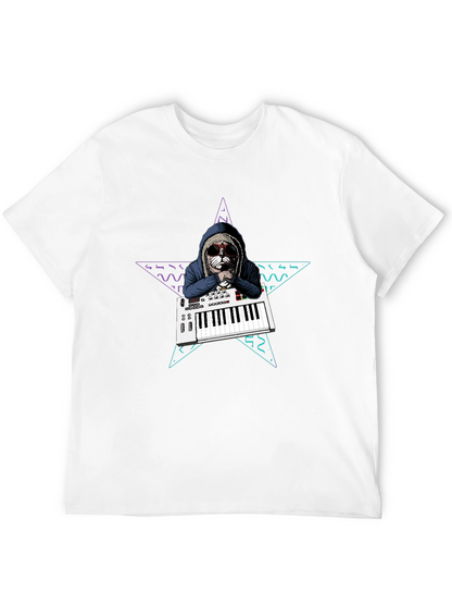 DJ Dog T-Shirt - Keyboardist Canine