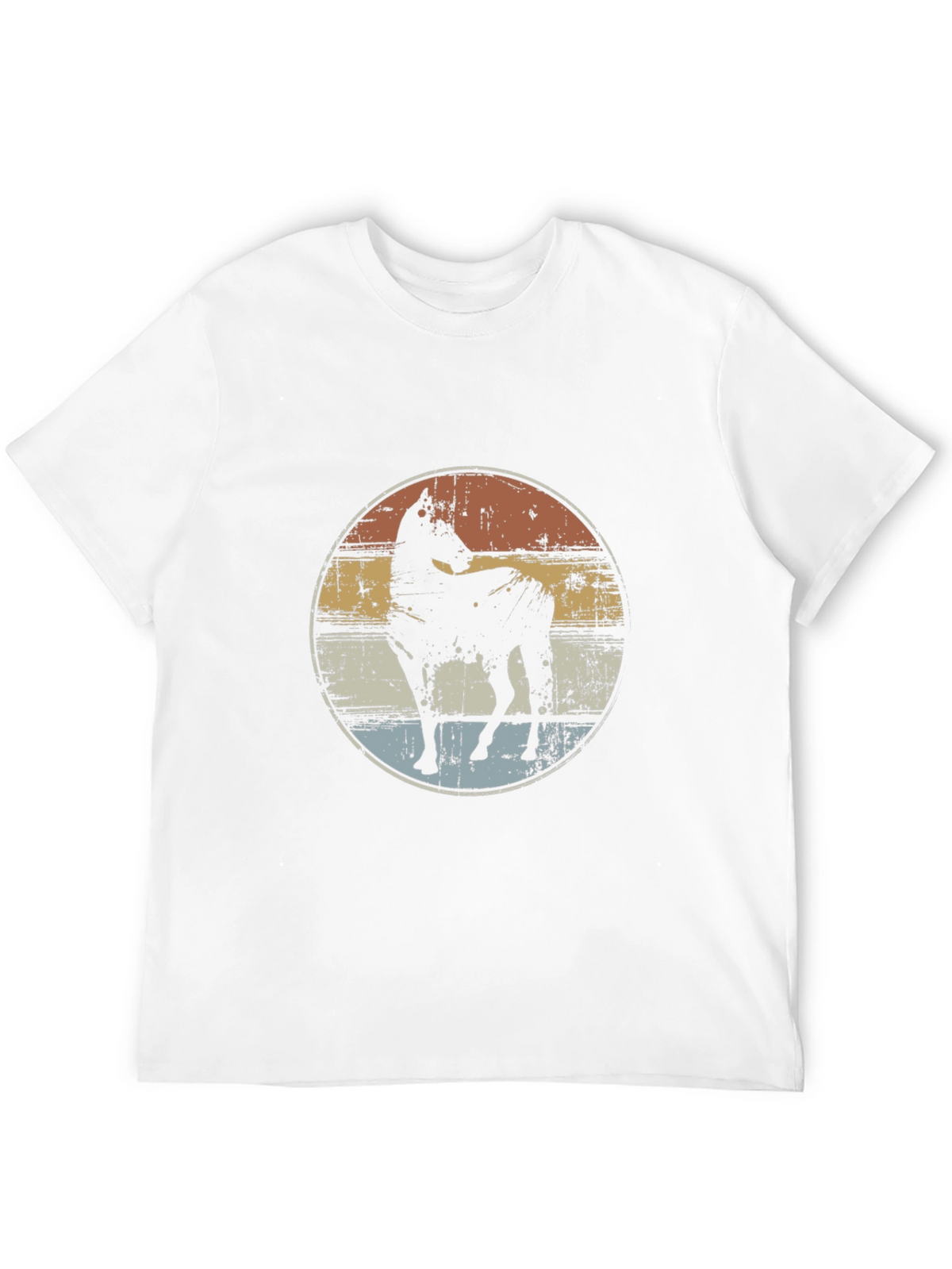 Retro Horse Graphic Tee - Black Cotton T-Shirt