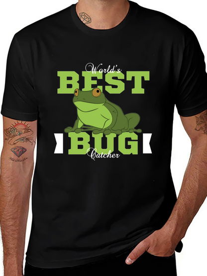 Worlds Best Bug Catcher Frog Graphic T-Shirt