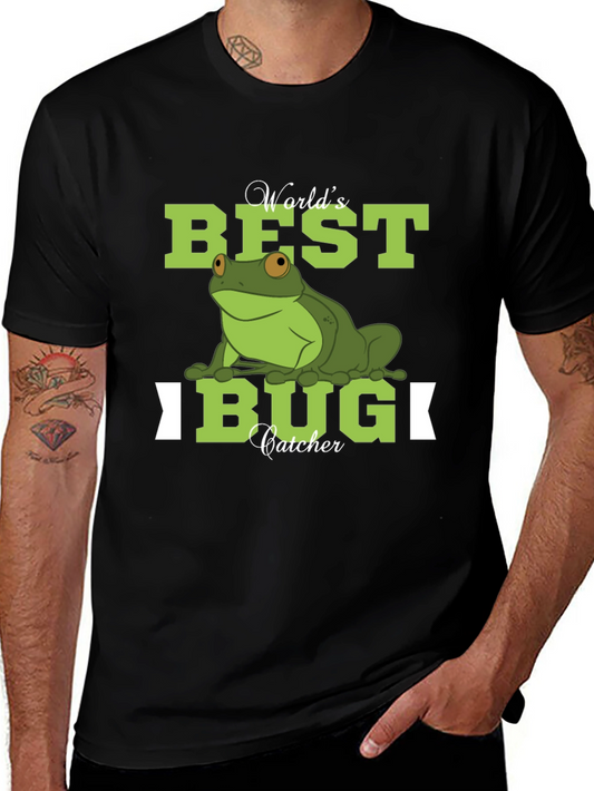 Worlds Best Bug Catcher Frog Graphic T-Shirt