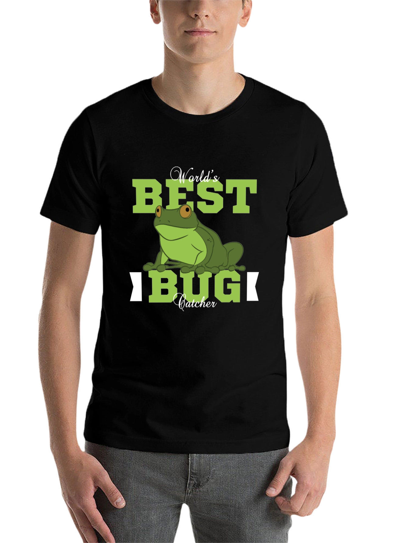 Worlds Best Bug Catcher Frog Graphic T-Shirt