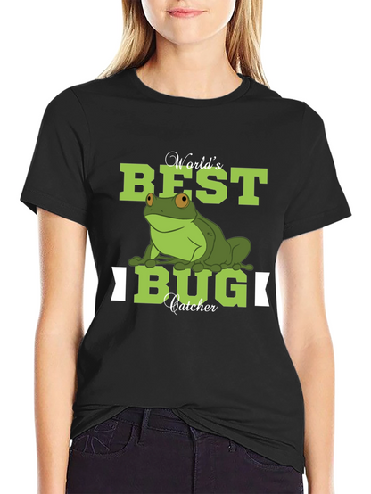 Worlds Best Bug Catcher Frog Graphic T-Shirt