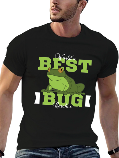Worlds Best Bug Catcher Frog Graphic T-Shirt