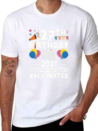 27th Birthday 2021 Vaccinated T-Shirt