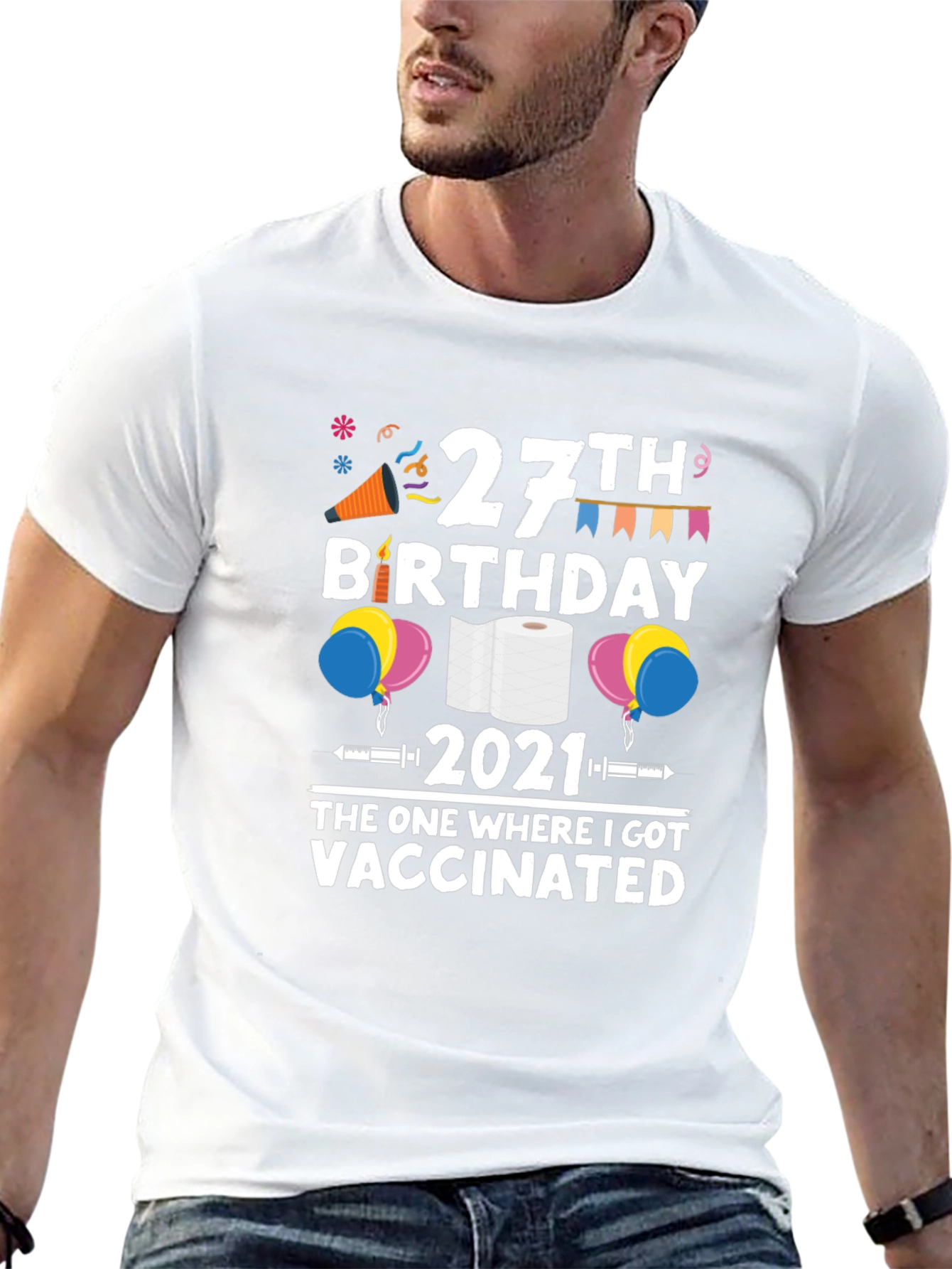 27th Birthday 2021 Vaccinated T-Shirt