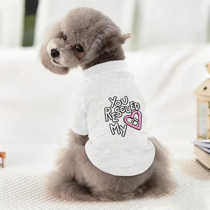 You Rescued My Heart Paw Rescue Dog Lover Sweater