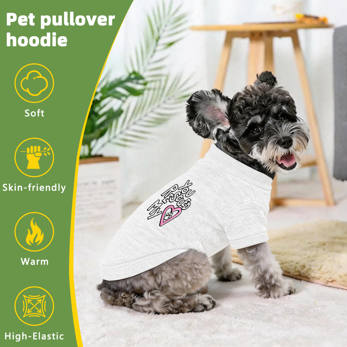 You Rescued My Heart Paw Rescue Dog Lover Sweater