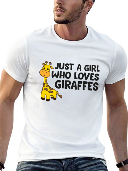 Just A Girl Who Loves Giraffes T-Shirt