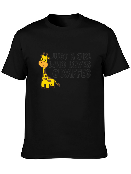 Just A Girl Who Loves Giraffes T-Shirt