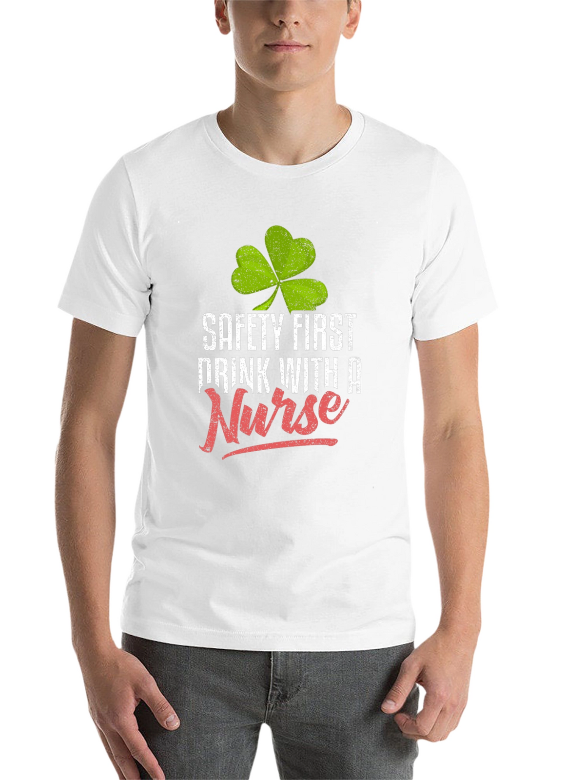 Safety First Drink With a Nurse Graphic Tee