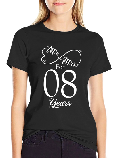 Mr. & Mrs. Anniversary 8 Years T-Shirt