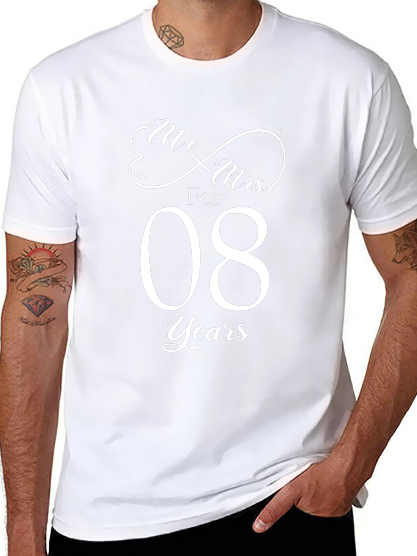 Mr. & Mrs. Anniversary 8 Years T-Shirt