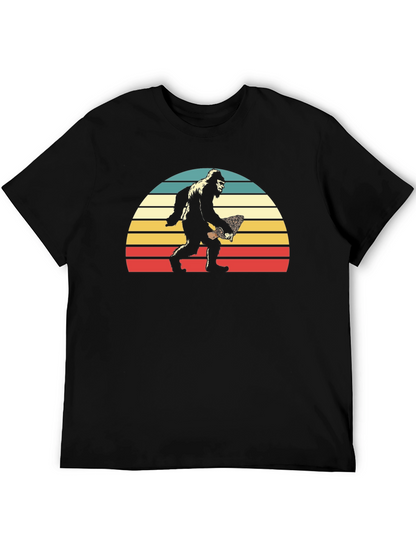 Bigfoot Sunset T-Shirt - Retro Sasquatch Tee