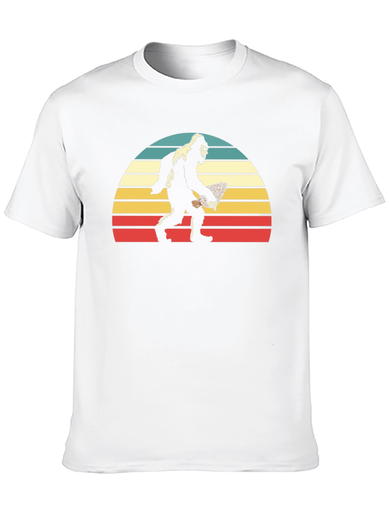 Bigfoot Sunset T-Shirt - Retro Sasquatch Tee