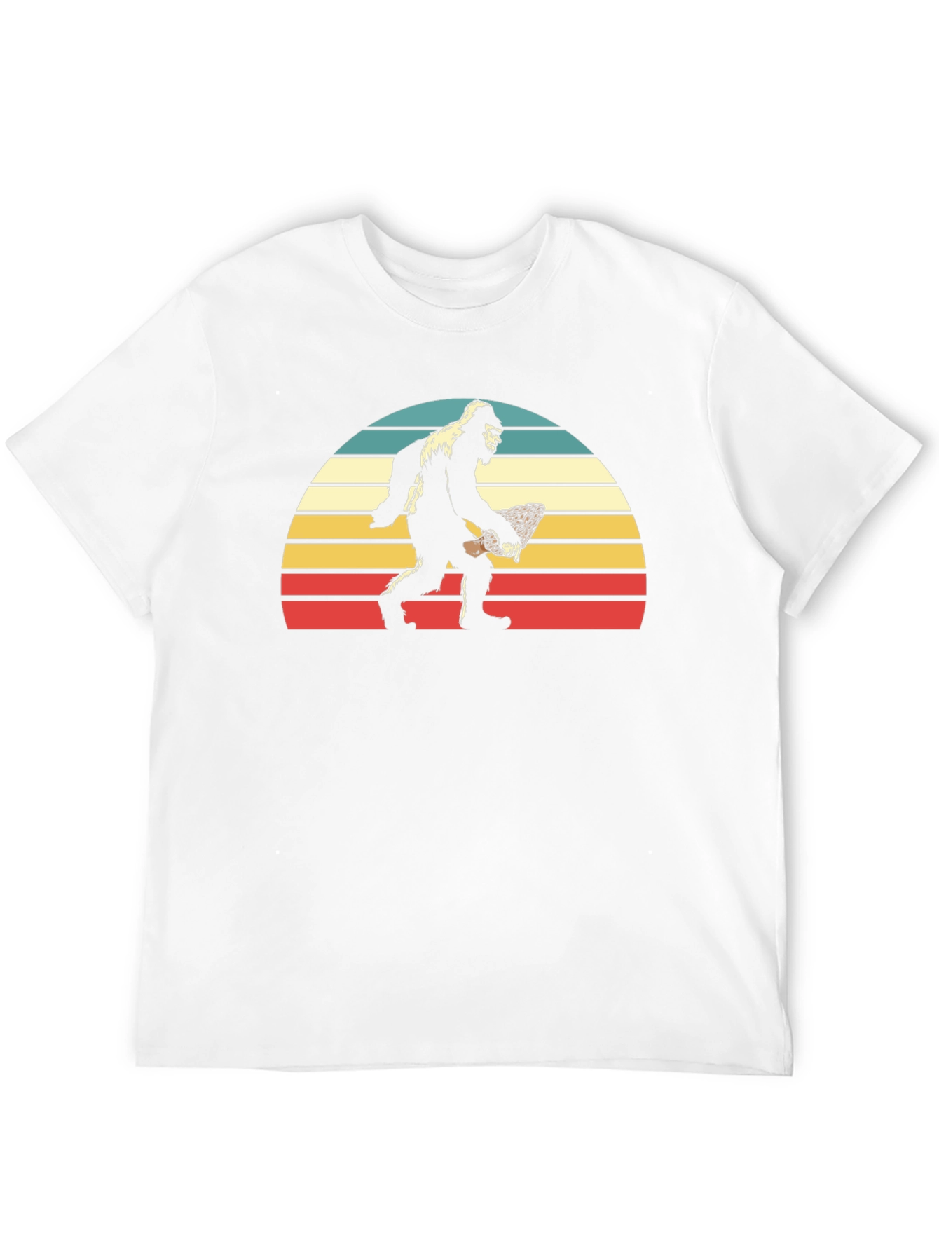 Bigfoot Sunset T-Shirt - Retro Sasquatch Tee